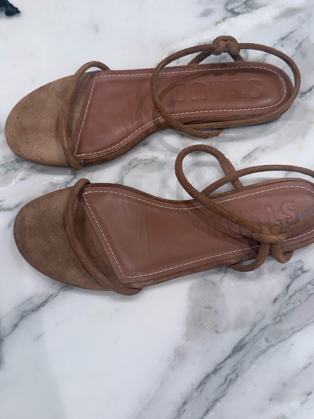 STAUD Laurel Sandal - Tan Suede - Picture 4 of 6